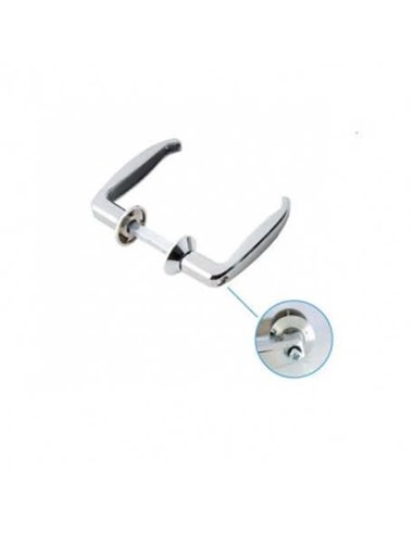 Adjustable handle 45:60 chrome colour ref 39