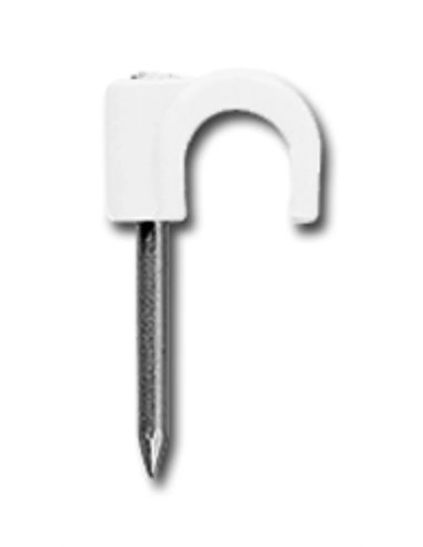 AVL White Nylon Staple with Nail GRBL040-N 4 Per Cent