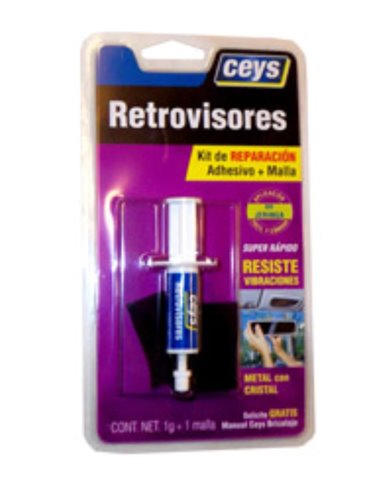 Kit Adhesivo para Retrovisores CEYS en Jeringa 1 gr con Malla BL.501020