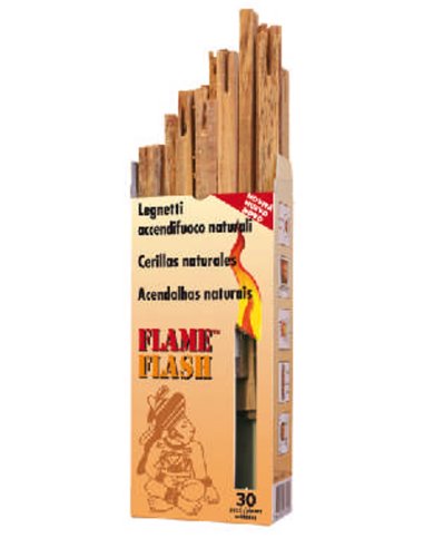 Cerillas Naturales FLAME FLASCH Caja 30 Unidades 1 105 139