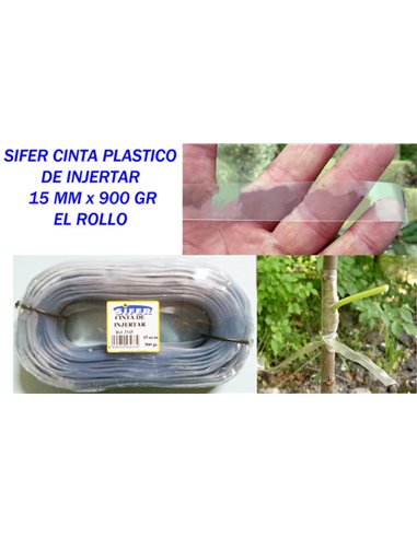 Fita Plástica para Enxertia SIFER Rolo de 15 mm x 900 g