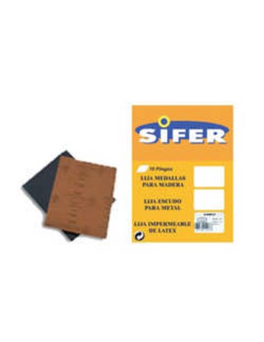 Sifer Jeu de papiers abrasifs à l'eau 10 papiers abrasifs 230x280 grain 120