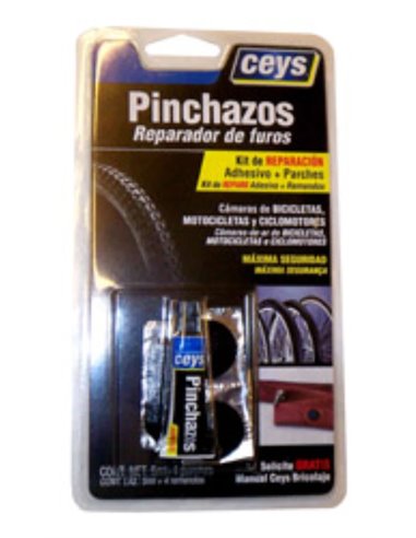 Kit de reparación de pinchazos CEYS 4 parches y tubo 5 ml BL 505003 AH505016