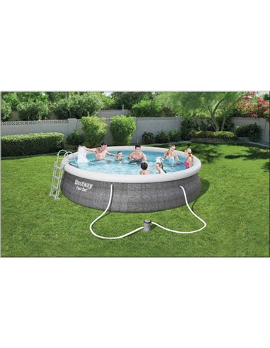 Piscine ronde à réglage rapide avec purificateur 457x107 12362 L 57372