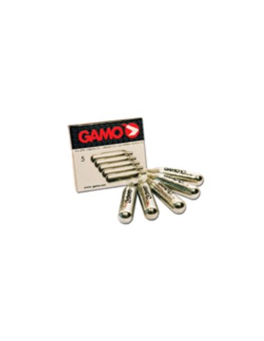 GAMO CARGAS CAIXAS CILINDROS CO2 DE 5 CARGAS DE 12 GRAMAS REF6212470