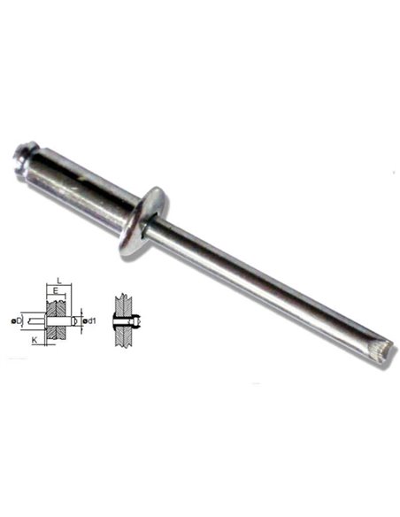 Regular Head Rivets 3.2x12 20005