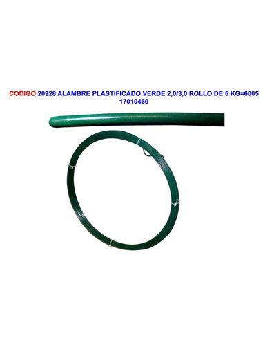 Filo laminato verde 2.0/3.0 rotolo da 5 kg 6005