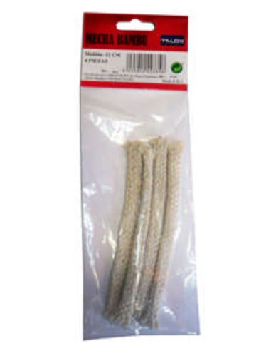 Replacement torches bamboo wick 12 cm bag of 4 units