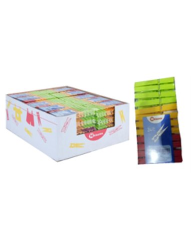 Menaaje Metaltex Paquete de 24 Pinzas Plásticas Ropa Quick Box 405115-95