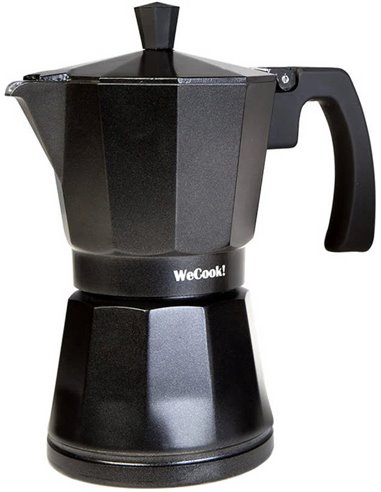 Caffettiera Luccia WECOOK in alluminio adatta all'induzione 9 tazze 30109