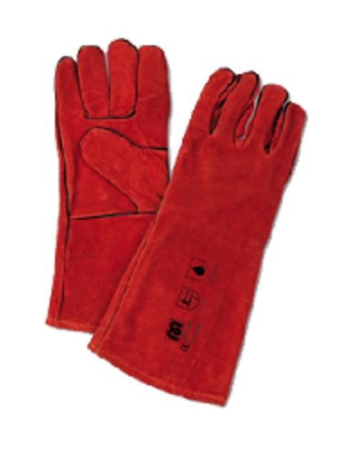 Mixed Suede and Cowhide Glove for Welder 35 cm 788M