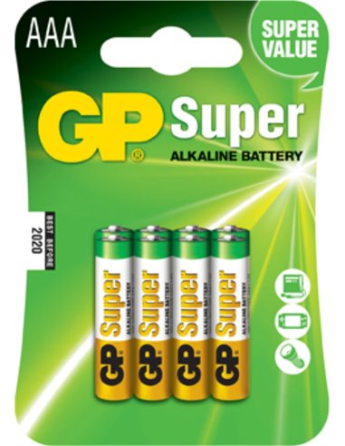 Alkalibatterien GP 8 AAA (LR03-B8 GP) 1,5 V (G240) GP24A