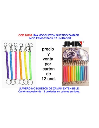 Mosquetón surtido Zamazk modelo FRME-2 pack 12 unidades