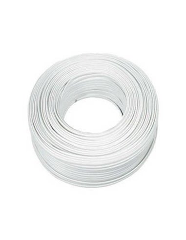 Flat electric cable 3x1.00 mm 100 m white