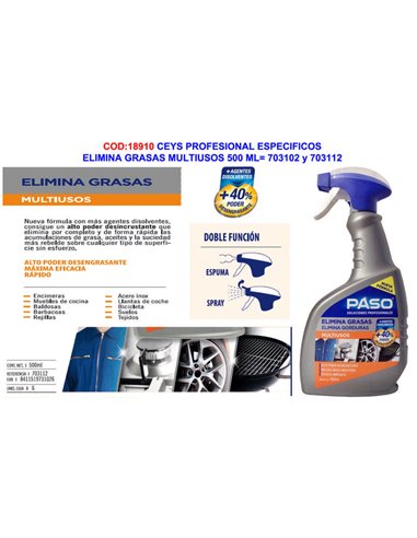 CEYS SPECIFIC STEP MULTI GORDURA ELIMINADOR 500 ML
