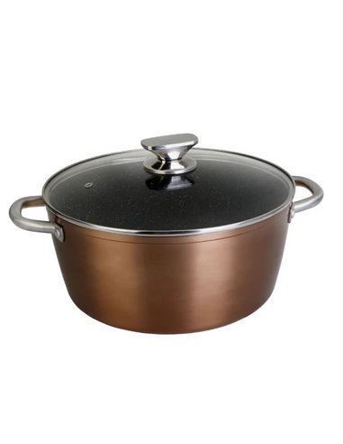 WECOOK Cocotte en Aluminium Forgé Haute 20 cm pour Tous Types de Feu REF 10920