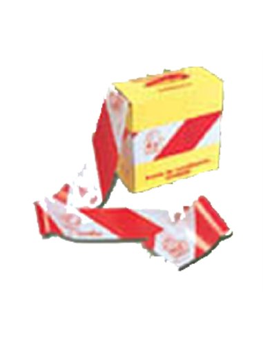 JAR BANDA TAPE MARKING 4070x10 CM GAL400 WHITE/RED 250M