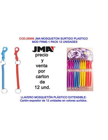 Mousqueton en plastique assorti mod FRME 1-pack 12 unités