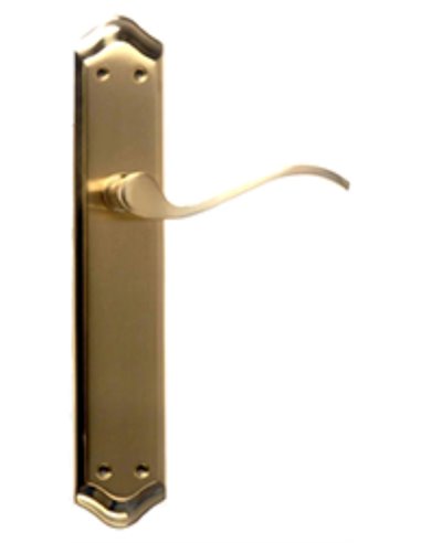 NULACVI HANDLE PLATE SET AITANA POLISHED SATIN BRASS 4400