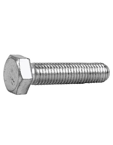 Tornillo hexagonal 933 12x45 zinc sin tuerca 8.8