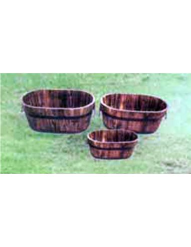 Bambu Set 3 Pots en Bois 45x27x19 39x23x17 32x17x14 cm 280B