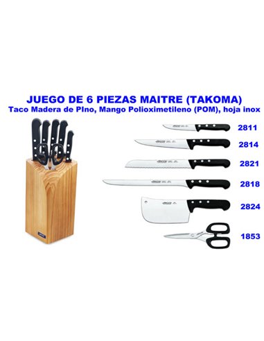 Set Cucina Maître Tacoma 6 Pezzi 285100