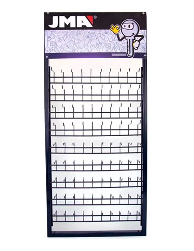 Leere Vitrine JMA ORMA-500 KEYS 500 x 1150 Haken 6 cm