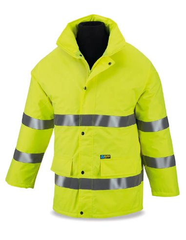 MARCA ROPA ABRIGO PARKA FLUORESCENTE ALTA VIS AMARILLO M288PFEM