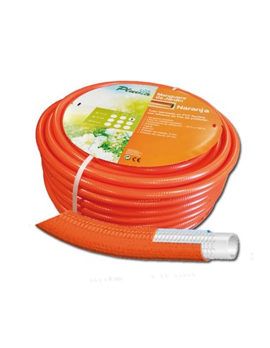 PLUVIA MANGUERA NARANJA FLEXIVEL TRENZADA 25 � X 50 M (1")