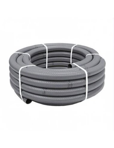 PVC TUBERIAS FLEXIBLE GRIS HIDROFLEX 32 MM EN ROLLOS 25M3339