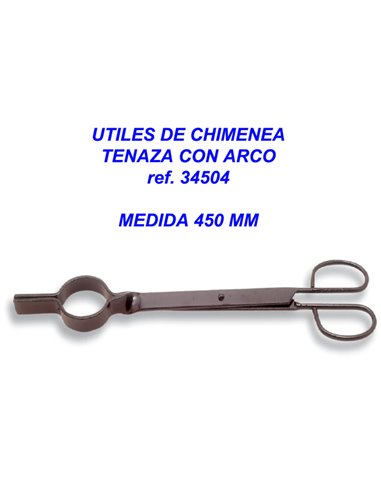 UTILES CHIMENEA TENAZA C/ARCO 450 MM 34504