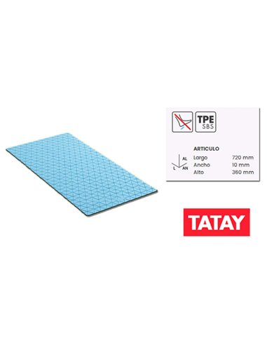 TATAY ALFOMBRA BA�O 72 X 36 DIAMOND SBS/AZUL5513100