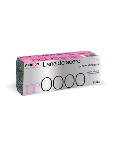 LANA ACERO AKRON FINA N� 0000 ROLLO 150 GR. REF.2291