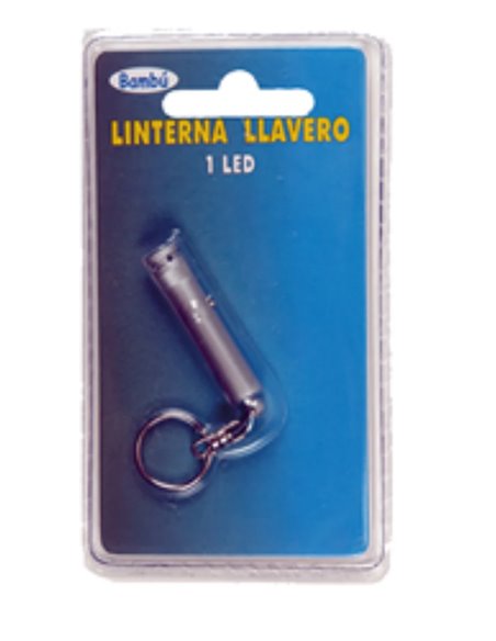 BAMBU LINTERNA LLAVERO 1 LED BLISTER 1029B