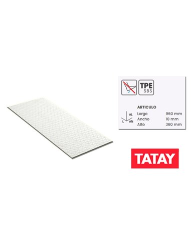 TATAY ALFOMBRA BA�O 96 X 36 DIAMOND SBS/BLANCO5513301