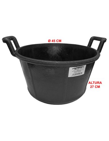 SIFER CARBONERA 30 L GOMA REFORZADA C/ASAS �45x27cm320217