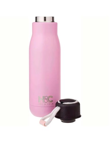 WECOOK BOTELLA TERMICA  ACERO INOX H&C 350 ML ROSA REF. 63350