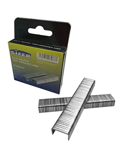 SIFER GRAPAS GALVANIZADAS N�  610.6x  6 MM CAJA 1000UN28100061