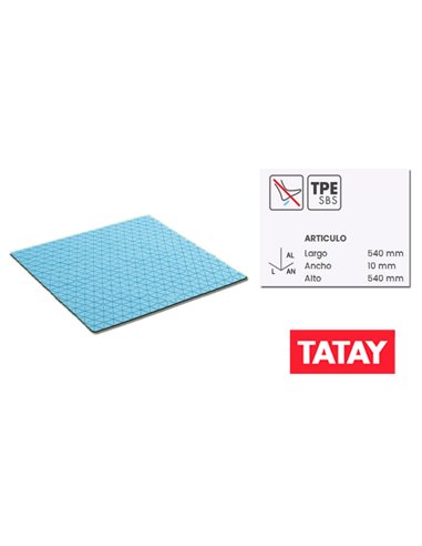 TATAY ALFOMBRA BA�O 54 X 54 DIAMOND SBS/AZUL5513200