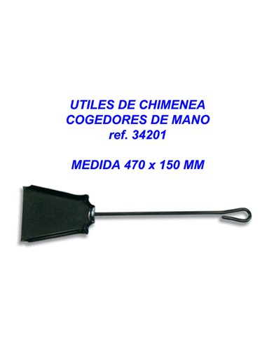 UTILES CHIMENEA RECOGEDOR DE MANO 470x150  MM34201