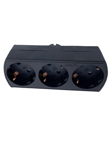 Black 3 way adapter 