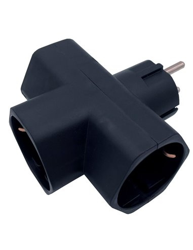 Black 3 way adapter