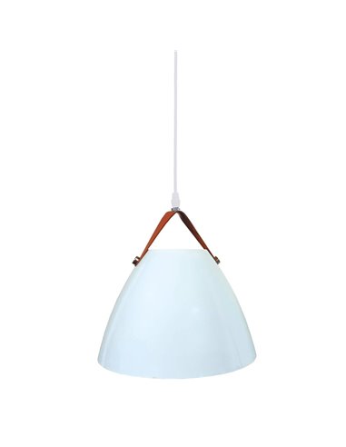 Serie Dianza Pendant lamp 270mm white with leather