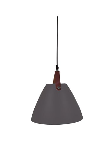 Serie Dianza Pendant lamp 270mm grey with leather