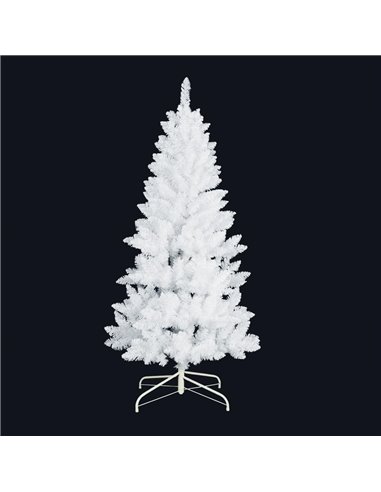 Árbol de Navidad artificial desmontable "Kelo" con efecto nieve Ø90x180cm fabricado en PVC color blanco (no iluminado) para inte