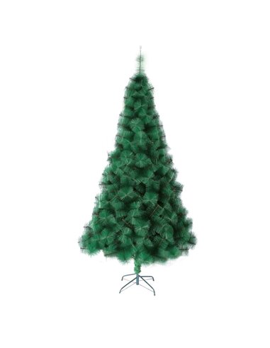 Árbol de Navidad artificial desmontable "Paring" Ø100x180cm fabricado en PVC color verde y blanco (no iluminado) para interior y