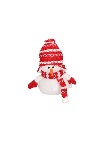 Beira snowman 25cm Red and white