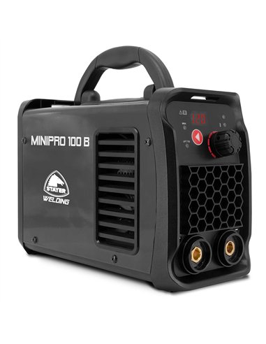 STAYER Equipo de soldadura “Inverter Mini Pro 100” (100A 230V) 27x17x12cm color negro