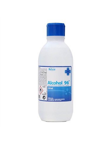 KELSIA Alcohol etílico parcialmente desnaturalizado a 96° 99,92% p/p antiséptico para piel sana (250ml)