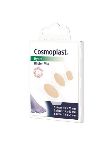 COSMOPLAST Apósitos adhesivos  ampollas y rozaduras de distintos tamaños (Caja de 6 unidades)